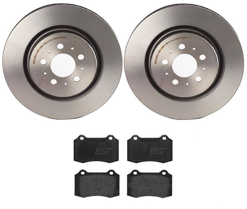 Volvo Brembo Brakes Kit - Pads and Rotors Rear (330mm) (Low-Met) 30645223 - Brembo 3057506KIT